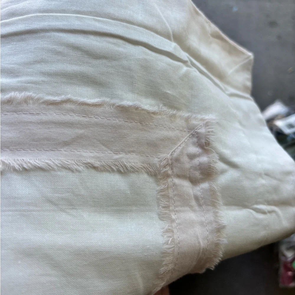 Laura Ashley Mila Pink Euro Sham 26x26 White Cotton Pillow Cover Contrast Border